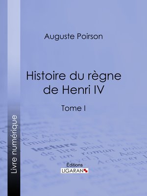 cover image of Histoire du règne de Henri IV